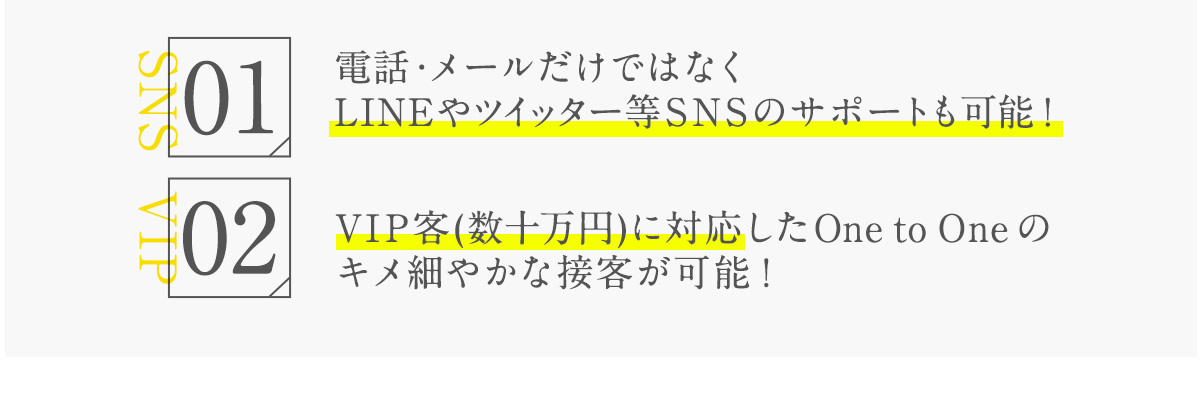 SNS・VIP